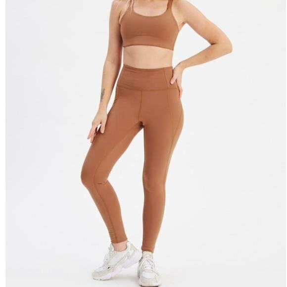 girlfriend collective Pants - Girlfriend Collective High-Rise Compression Leggings Terracotta M